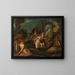 Actéon surprend Diane dans son bain - Anonymous — framed artwork on a wall