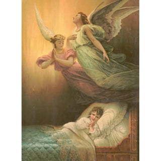 Anonymous - Angels and little girl praying.webp