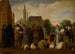 Op de markt - Anoniem — weergave van het kunstwerk