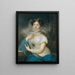 Portret van een dame - Anoniem — ingelijst kunstwerk aan de muur