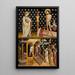 Diptyque Schilderij van de oprichting van de familie Winterfeld, rechter vleugel, Sint Maria Magdalena gedragen door engelen - Anoniem — ingelijst kunstwerk aan de muur