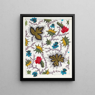 Anonymous - Floral design for printed textile Pl VII.webp