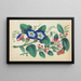 Bloemen met vlinder - Anoniem — ingelijst kunstwerk aan de muur