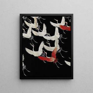 Anonymous - Furisode with a Myriad of Flying Cranes.webp