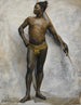 Afrikaanse krijger - Anoniem — weergave van het kunstwerk