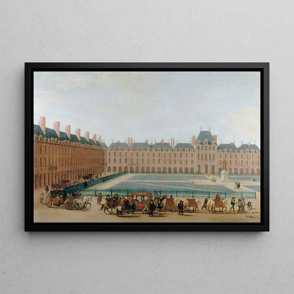 Anonymous - La place Royale vers 1660 passage du carrosse du roi Actuelle place des Vosges actuel 4me arrondissement.webp