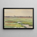 Landschap van moeras met boten - Anoniem — ingelijst kunstwerk aan de muur