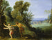 Pan en Syrinx - Anoniem — weergave van het kunstwerk