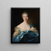 Portret van anonieme vrouw als Diana - Anoniem — ingelijst kunstwerk aan de muur