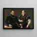 Portret van een koppel - Anoniem — ingelijst kunstwerk aan de muur