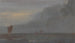 Maritiem schilderij met boten bij schemering - Anoniem — weergave van het kunstwerk