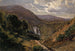 Zuidelijke bergvallei met waterval - Anoniem — weergave van het kunstwerk