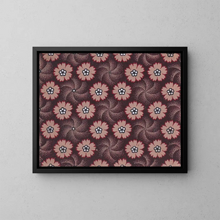 Anonymous - Textile Design with Rosettes Forming Hexagonal Shapes Around Swirls.webp