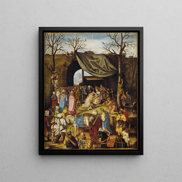 L'Adoration des Mages - Anoniem — ingelijst kunstwerk aan de muur