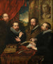 De vier filosofen - Anoniem — weergave van het kunstwerk