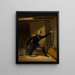Van Speyk in the ship's powder room - Anonymous — framed artwork on a wall