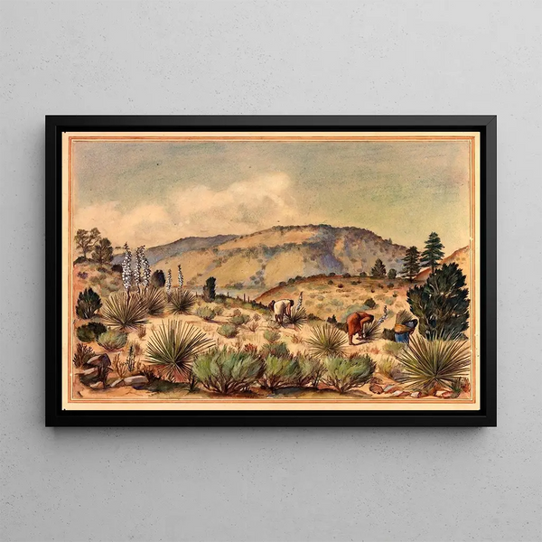 Anonymous - Women Gathering Yucca Plants.webp