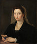 Jonge vrouw genaamd Lucrezia Cenci - Anoniem — weergave van het kunstwerk