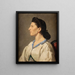 Portret van een Italiaanse vrouw - Anselm Feuerbach — ingelijst kunstwerk aan de muur
