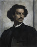 Zelfportret - Anselm Feuerbach — weergave van het kunstwerk