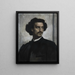 Zelfportret - Anselm Feuerbach — ingelijst kunstwerk aan de muur