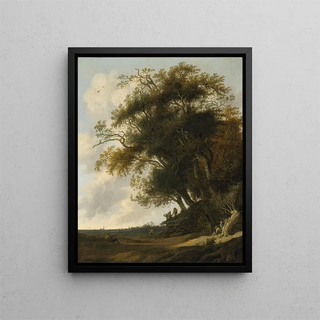 Anthonie Jansz van der Croos - Thatchers mending a roof in a dune landscape.webp