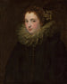 Portret van een edele vrouw - Antoine van Dyck — weergave van het kunstwerk