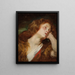 Een jonge vrouw die haar hoofd rust, waarschijnlijk Magdalena de boetvaardige - Antoine van Dyck — ingelijst kunstwerk aan de muur
