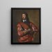 Portret van Sir John Mennes - Antoine van Dyck — ingelijst kunstwerk aan de muur