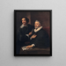 van het portret van de graveurs Pieter De Jode de Oude en Pieter De Jode de Jonge - Antoine van Dyck — ingelijst kunstwerk aan de muur