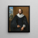 Portret van Quintijn Symons - Antoine van Dyck — ingelijst kunstwerk aan de muur