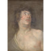 Studie van het hoofd van een jonge man die omhoog kijkt Sint Sebastiaan - Antoine van Dyck — weergave van het kunstwerk