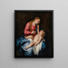 De Maagd met Kind - Antoine van Dyck — ingelijst kunstwerk aan de muur