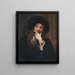 Zelfportret - Anthoon Schoonjans — ingelijst kunstwerk aan de muur