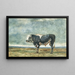 Bull - Antoine-Louis Barye — framed artwork on a wall
