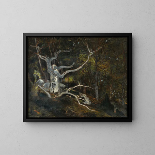 AntoineLouis Barye - Forest Of Fontainebleau The reine Blanche.webp