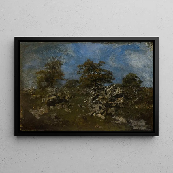 AntoineLouis Barye - Paysage avec rocher.webp