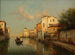 Canal in Venetië - Antoine Bouvard — weergave van het kunstwerk