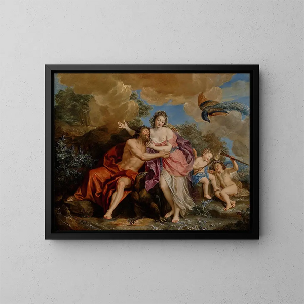 Jupiter en Juno op de berg Ida - Antoine Coypel — ingelijst kunstwerk aan de muur