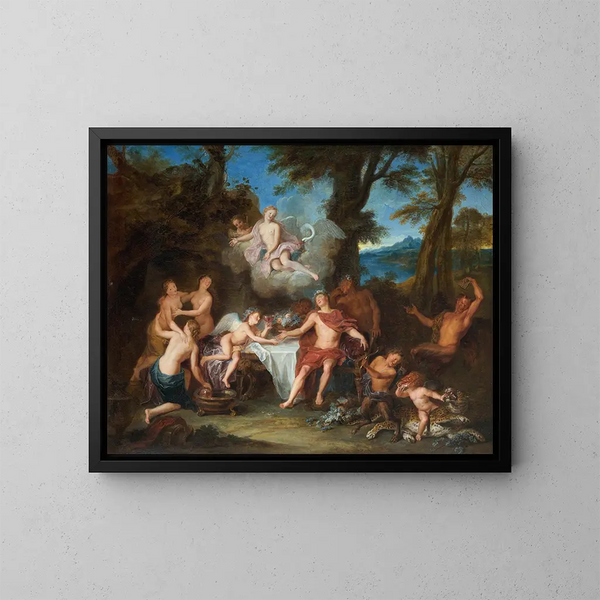 L'Alliance de Bacchus et de Cupidon - Antoine Coypel — ingelijst kunstwerk aan de muur
