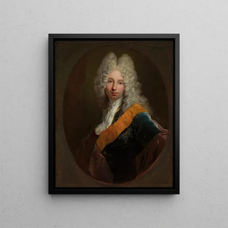 Antoine Pesne - Friedrich Wilhelm Kettler 16921711 Portrait of a man in a wig with the Black Eagle Order.webp