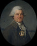 Portrait of a man wearing a medallion with his wife's likeness - Antoine Vestier — artwork view