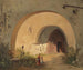 Gebed voor de poort van het nonnenklooster in Salzburg - Anton Altmann — weergave van het kunstwerk