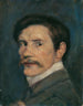 Zelfportret - Anton Árpád Schuster — weergave van het kunstwerk