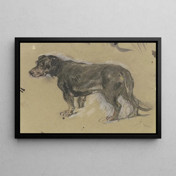 Anton Burger - Dachshund to the left.webp