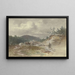 Landschap met ploegende koeien - Anton Burger — ingelijst kunstwerk aan de muur