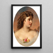Reproductie van het schilderij Portret van een dame met rozen op de decolleté - Anton Ebert