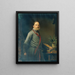 Zelfportret - Anton Ebert — ingelijst kunstwerk aan de muur