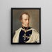 Portrait painting of Archduke Anton Victor in uniform with the Grand Master Cross of the Teutonic Order - Anton Einsle — framed artwork on a wall