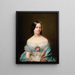 Portrait of Anna von Minarelli Fitzgerald - Anton Einsle — framed artwork on a wall